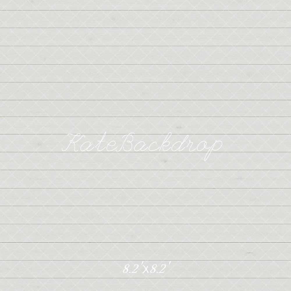 Kate Gray Diamond Lattice Wood Planks Printed Backdrop Designed by Kate Image