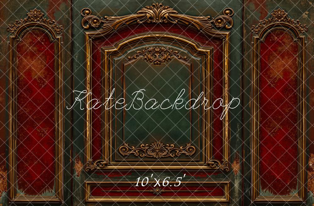 Kate Vintage Wall Ornate Gold Frame Backdrop Designed by Emetselch