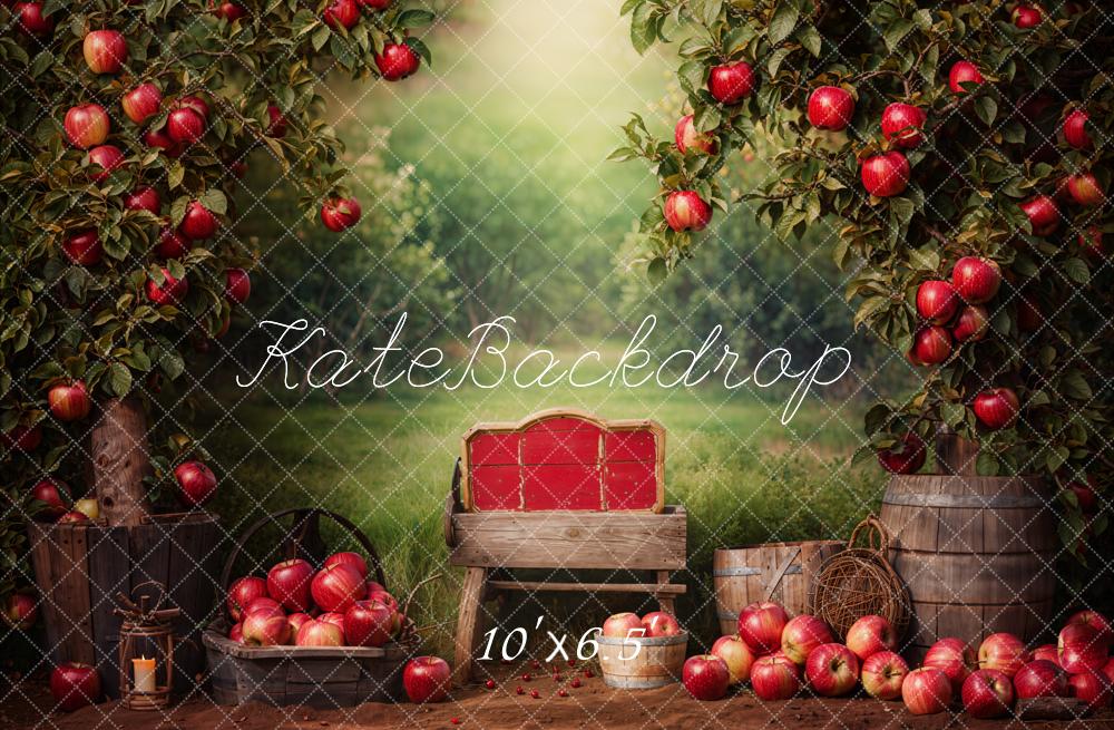 Kate Back To School Apple Orchard Rustic Backdrop Designed by Emetselch