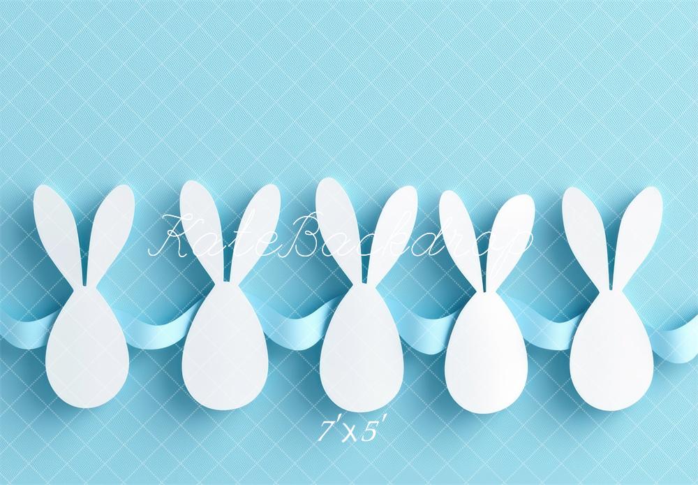 Kate Easter Bunny Blue Backdrop Designed by Mini MakeBelieve
