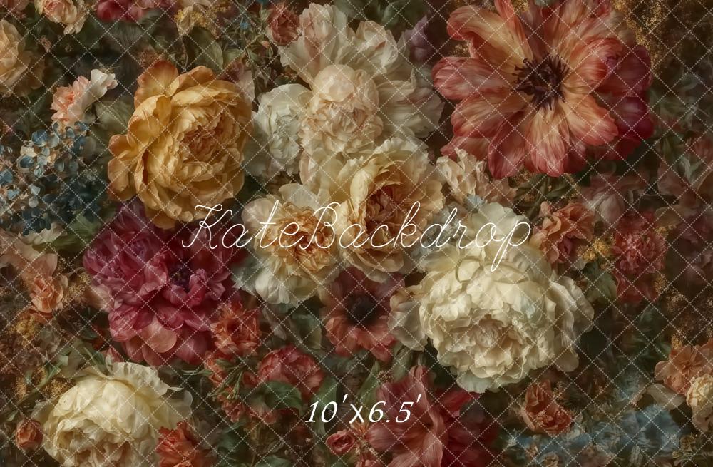 Kate Fine Art Flowers Vintage Floral Backdrop Designed by Emetselch