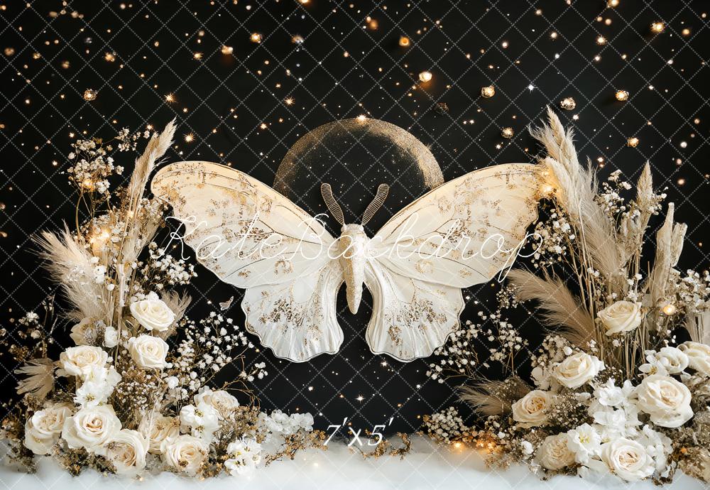 Sfondi floreali della luna farfalla da sogno progettati da Ashley Paul