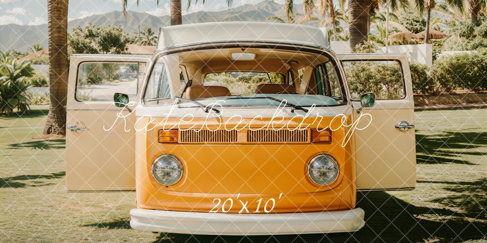 Sfondo Retro Van Estivo da Spiaggia progettato da Emetselch