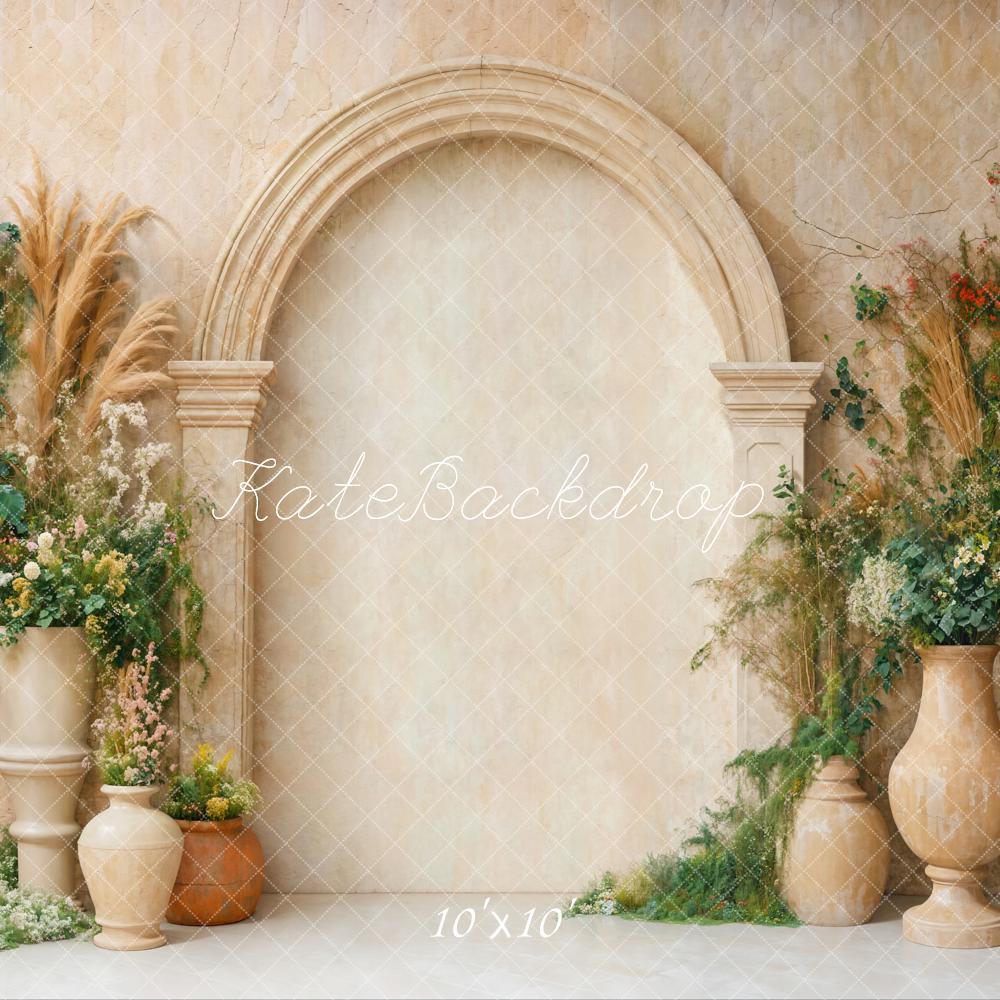 Kate Boho Elegant Arch Greenery Backdrop Designed by Emetselch