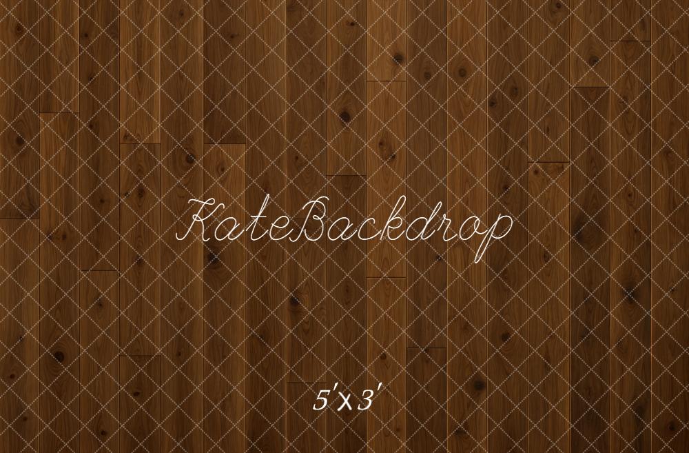 Kate Brown Wood Plank Printed Floor Backdrop Designed by Kate Image