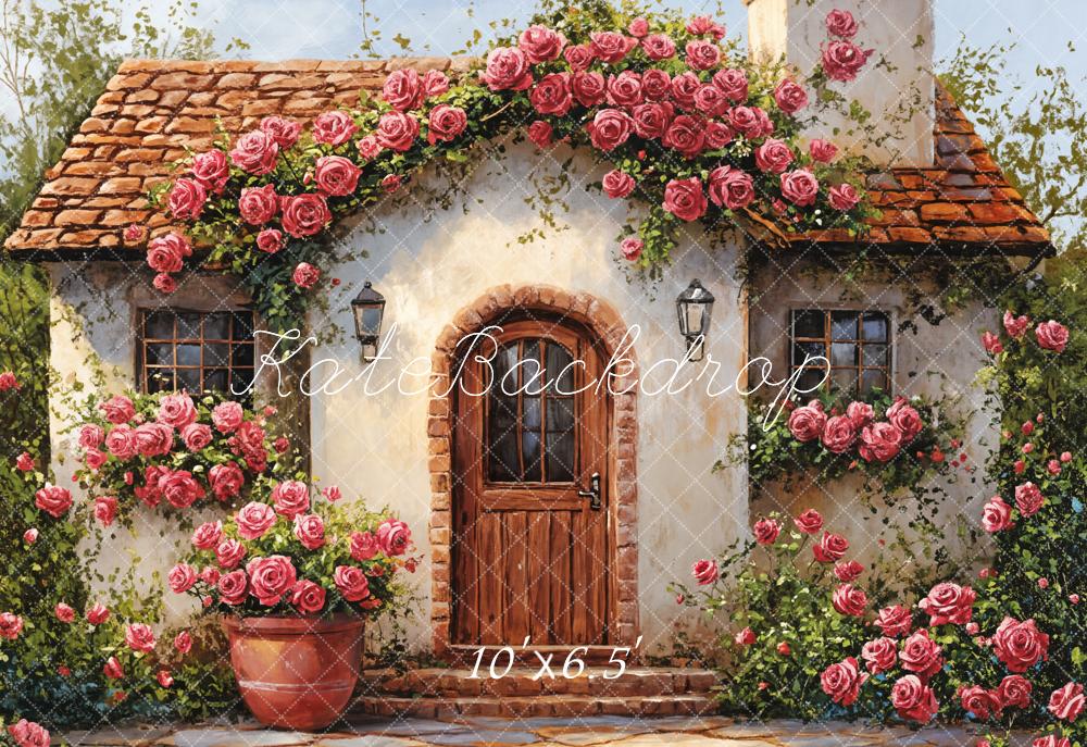 Fondo Floral de Rosas de Primavera Designed by Emetselch