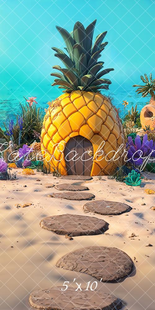 Sotto il mare Fantasy Pineapple House Backdrop Designed by Chain Photography