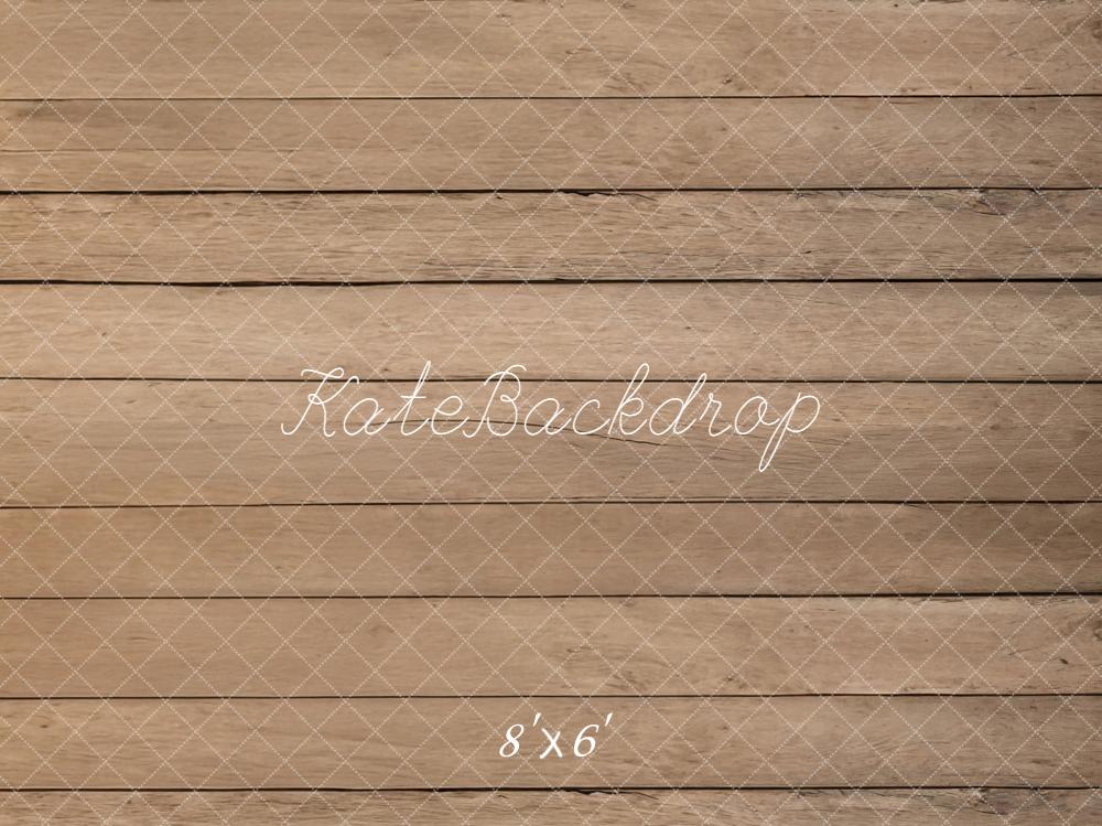 Kate Brown Wood Plank Wall Printed Backdrop Designed by Emetselch