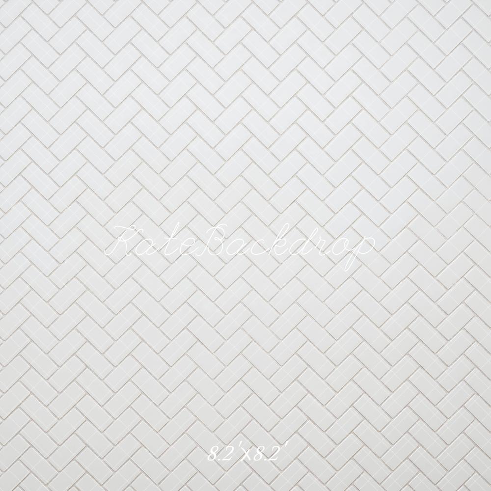 Kate White Herringbone Floor Backdrop Designed by Mini MakeBelieve