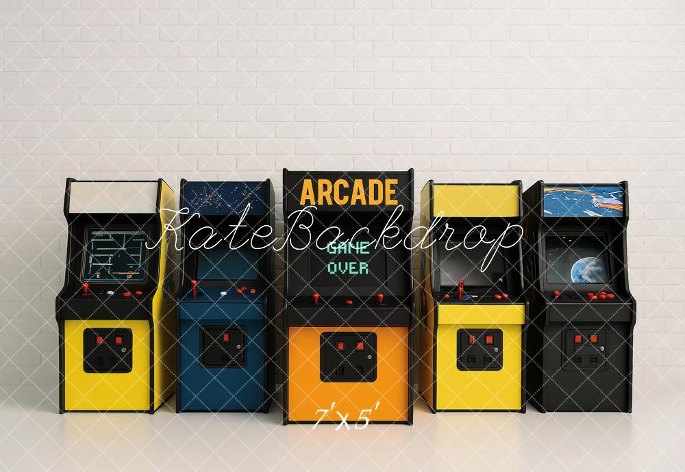 Máquinas de juegos de arcade retro para niños Fondo diseñado por Ashley Paul