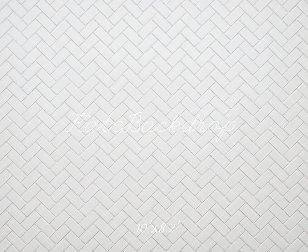 Kate White Herringbone Floor Backdrop Designed by Mini MakeBelieve