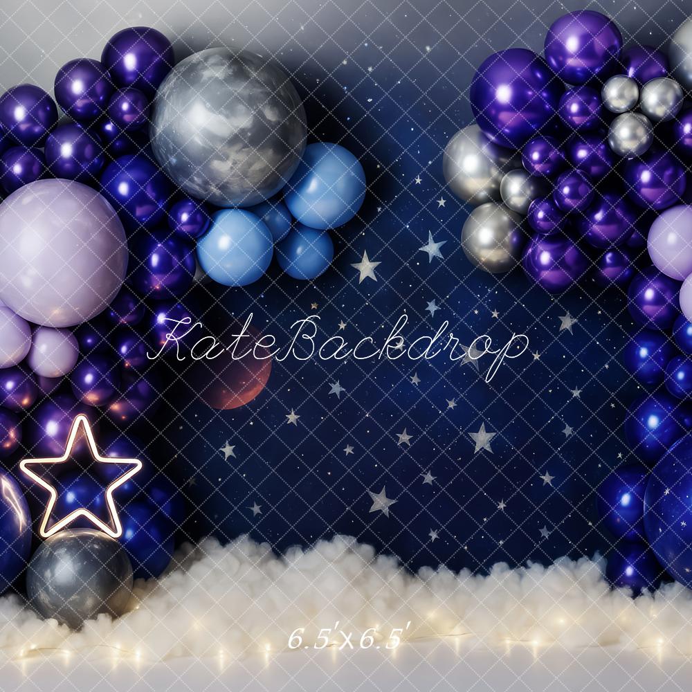Cake Smash Foto Achtergrond Sterrennacht Maan Ballon Designed by Patty Roberts
