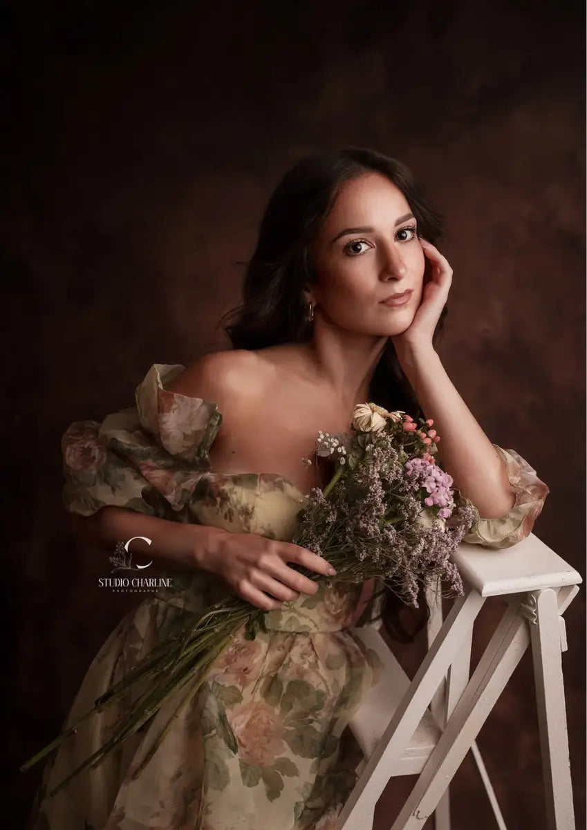 Abstracte Texturen in Olieverfachtergrond Fleece Achtergronden voor Fotografie