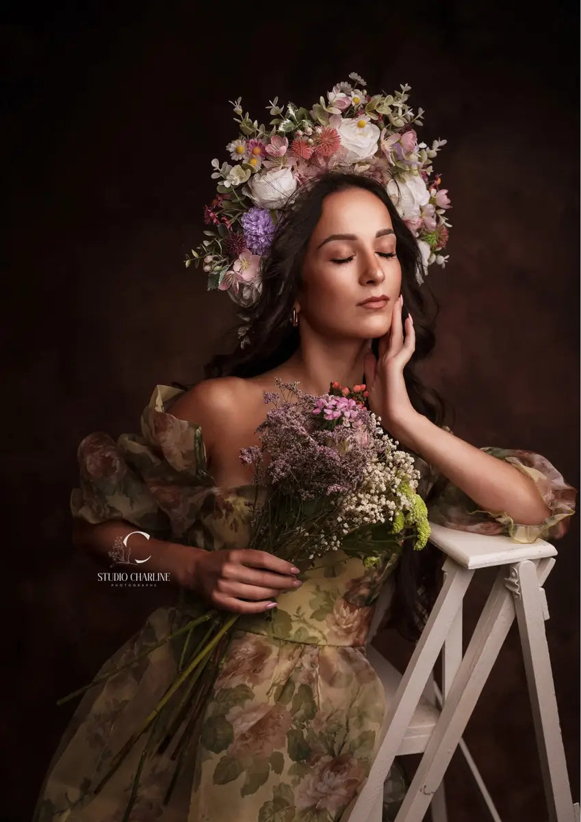 Abstracte Texturen in Olieverfachtergrond Fleece Achtergronden voor Fotografie