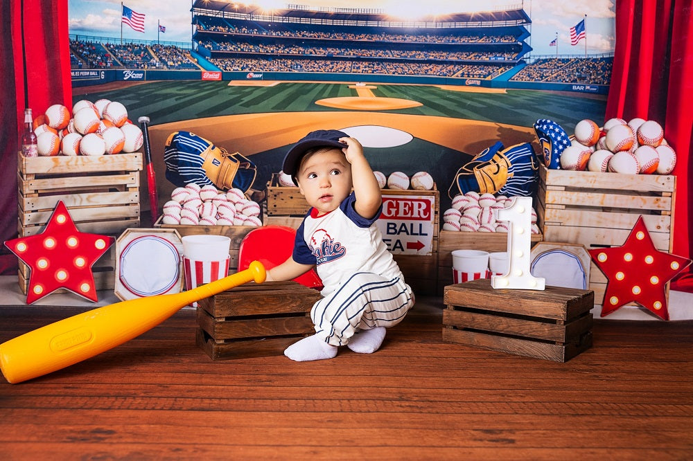 Giorno dell'Indipendenza Baseball Stadium Sports Backdrop Designed by Emetselch