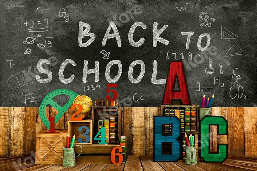 RTS Kate Back To School Backdrop Blackboard Stationery Designed by Emetselch