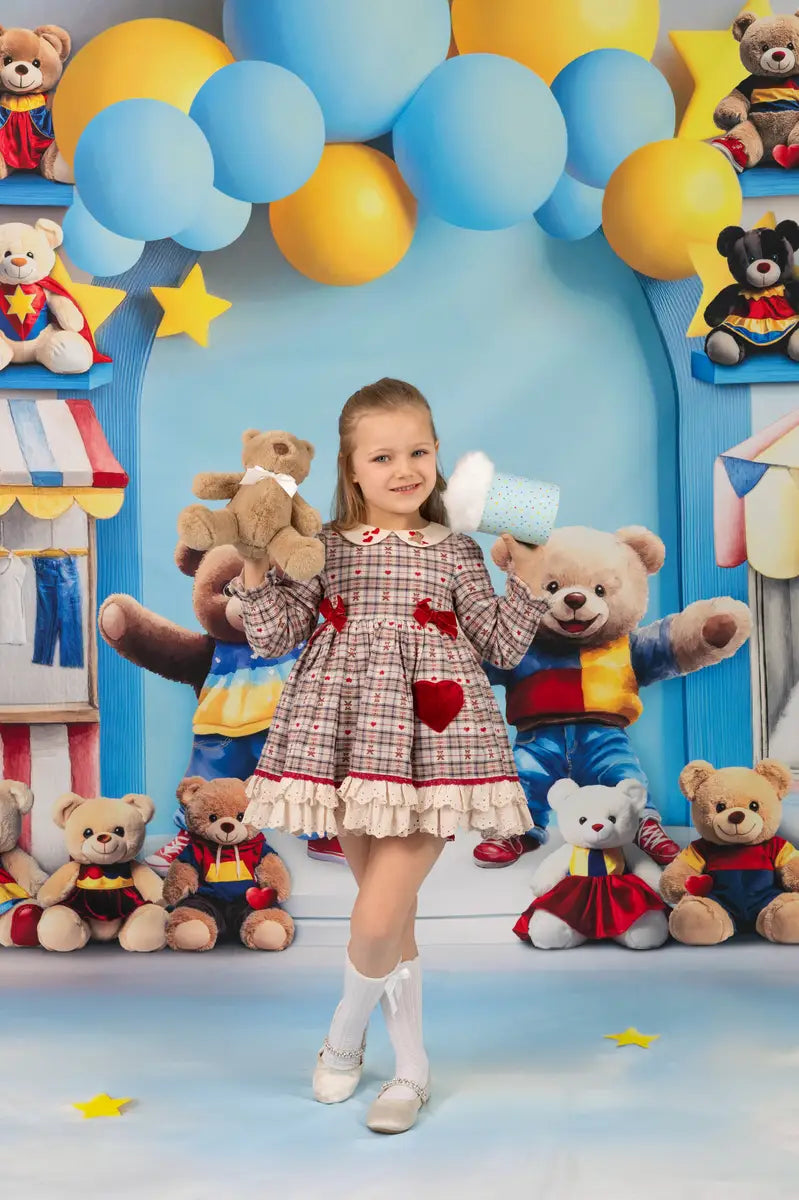 Kate Sweep Circus Teddy Bear Carnival Arch Backdrop Designed by Mini MakeBelieve