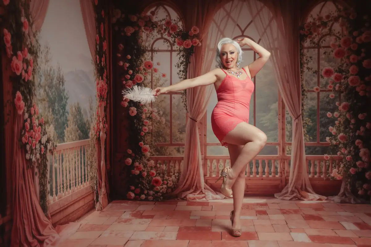 Set tende a fiore primaverile per balcone e camera