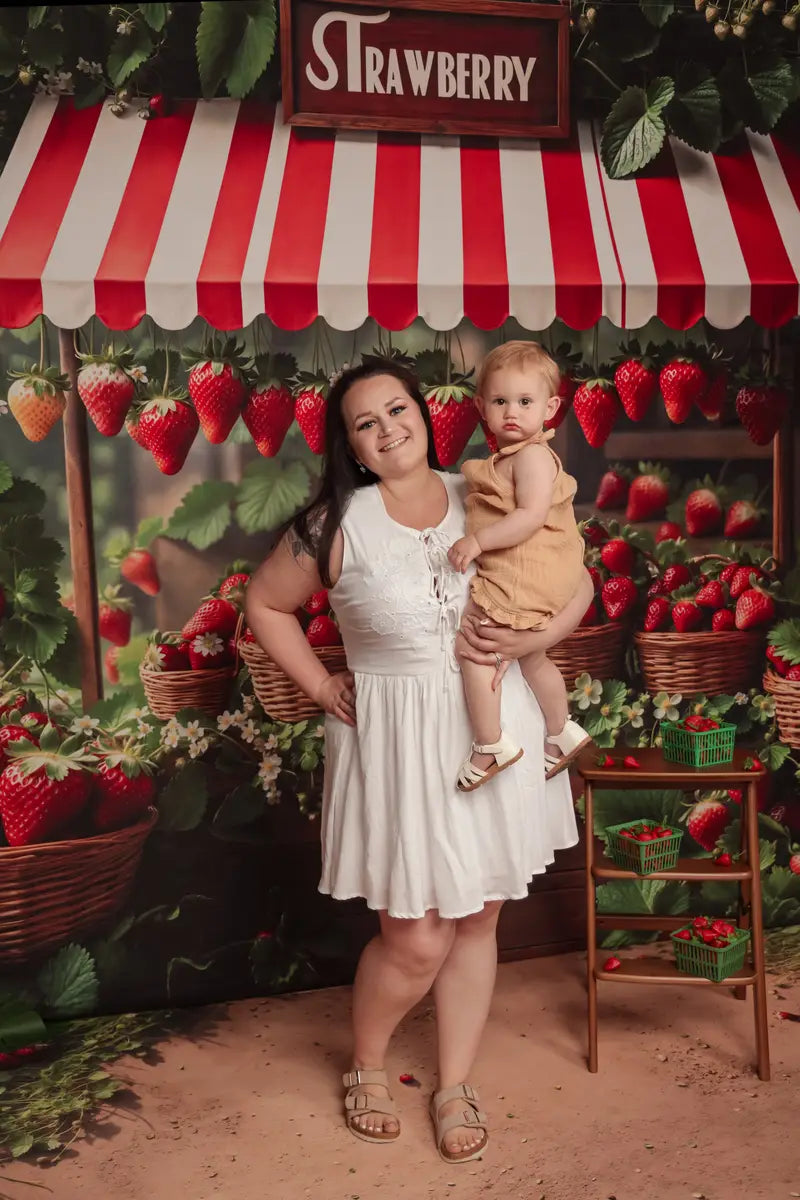 Kate Spring Strawberry Market Stand Basket Room Set