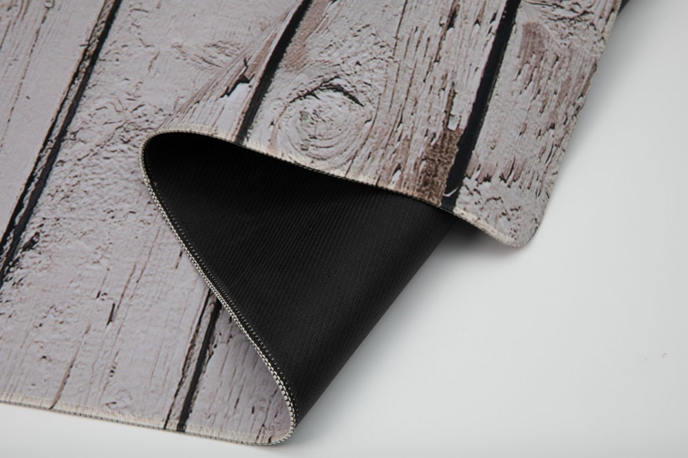 Kate Retro Milk Gray Wood Backdrop Rubber floor Mat - Kate Backdrop