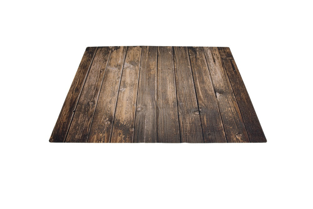 Kate Brown Vintage Wood Computer Printed Rubber Floor Mat - Katebackdrop