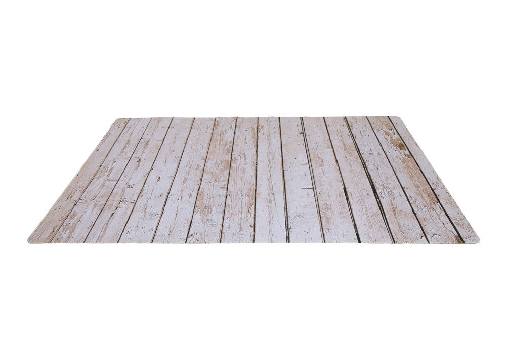 Kate Retro Milk Gray Wood Backdrop Rubber floor Mat - Kate Backdrop