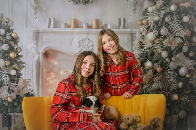 Kate Christmas White Room Pinetrees Gifts Decoration Backdrop for Photography - Kate Backdrop