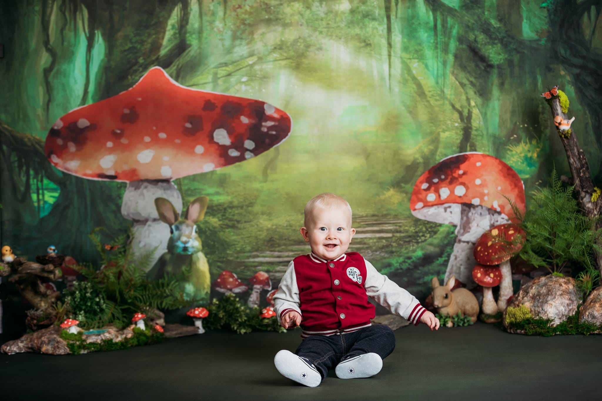 Kate Fairy Backdrop Mushroom Forest Bunny Alice Designed by Chain Photography