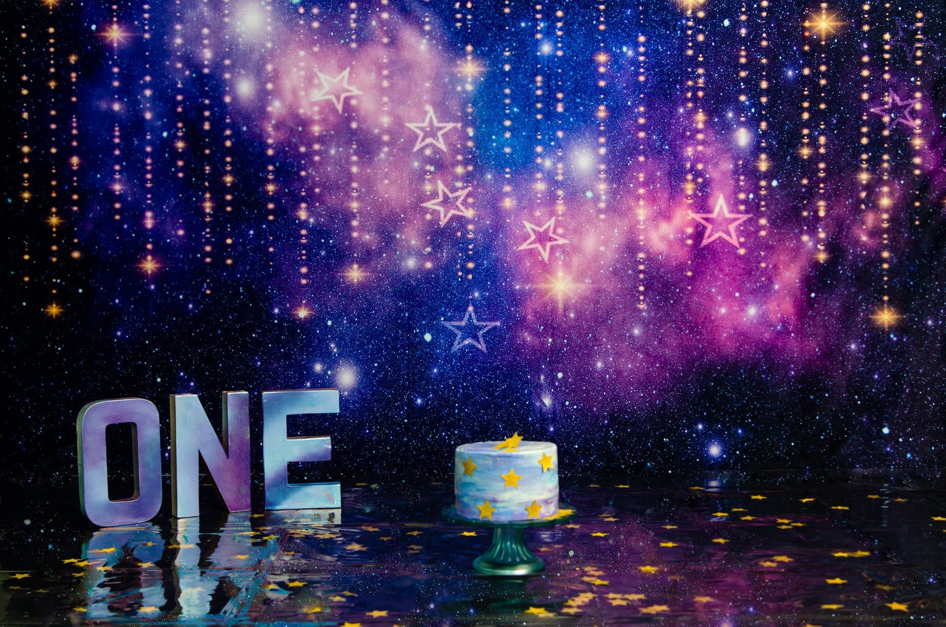 Kate Twinkle Star Night dreams Cloud Backdrop Baby - Kate Backdrop