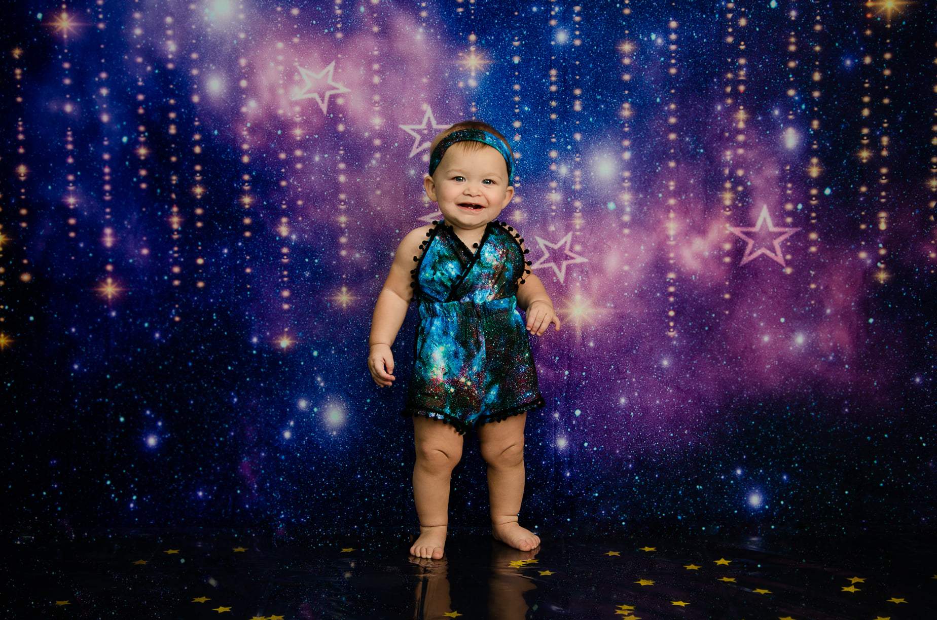 Kate Twinkle Star Night dreams Cloud Backdrop Baby - Kate Backdrop