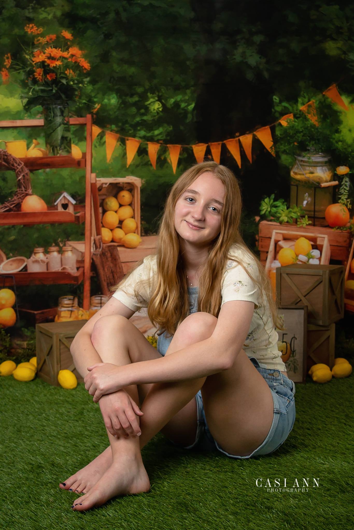 Kate Lemon Picnic Cake Smash Summer Backdrop for Photography - Kate Backdrop