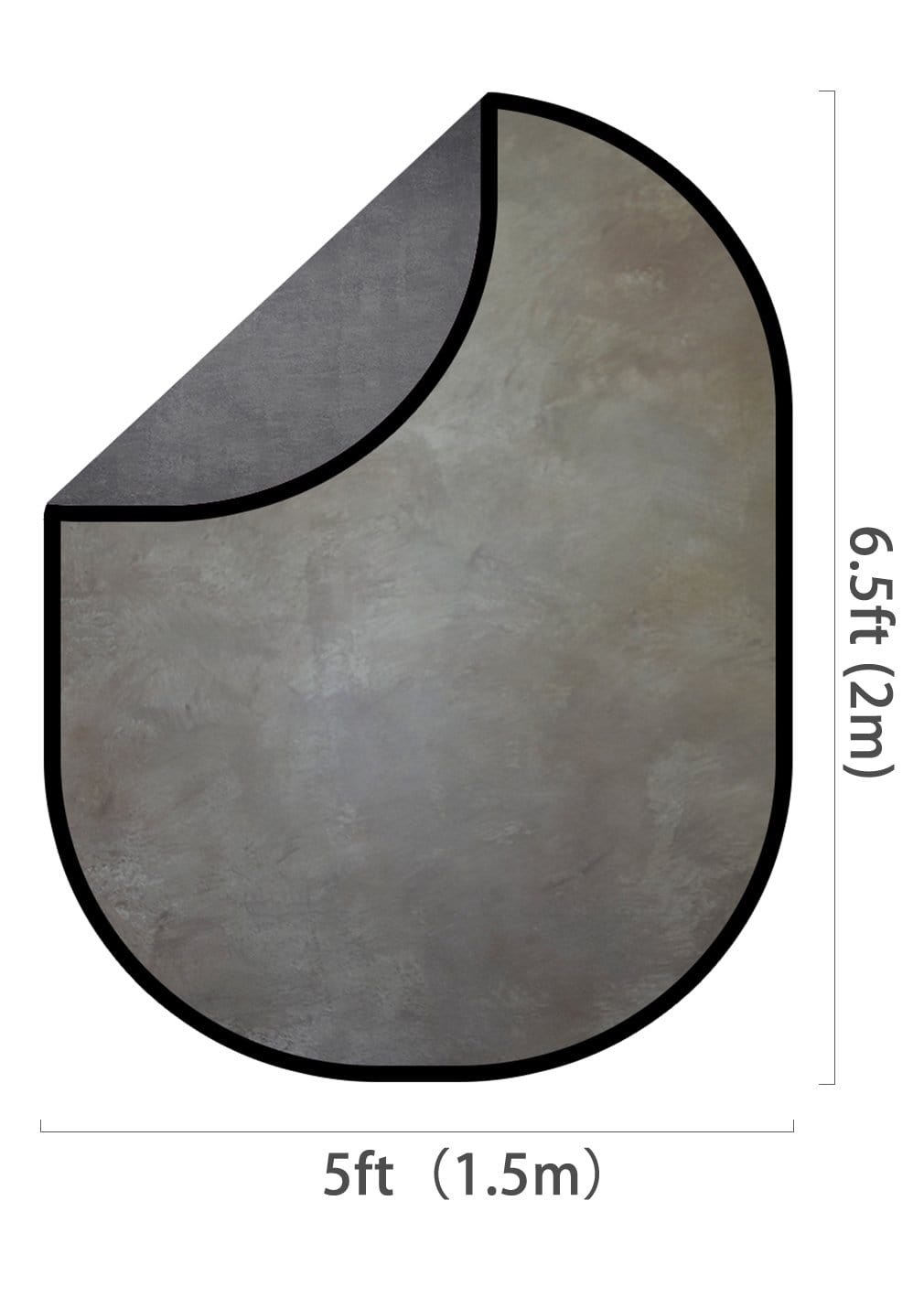 Kate Abstract Gray /Printed Gray Collapsible Backdrop Photography 5X6.5ft(1.5x2m) In Stock USA - Kate Backdrop