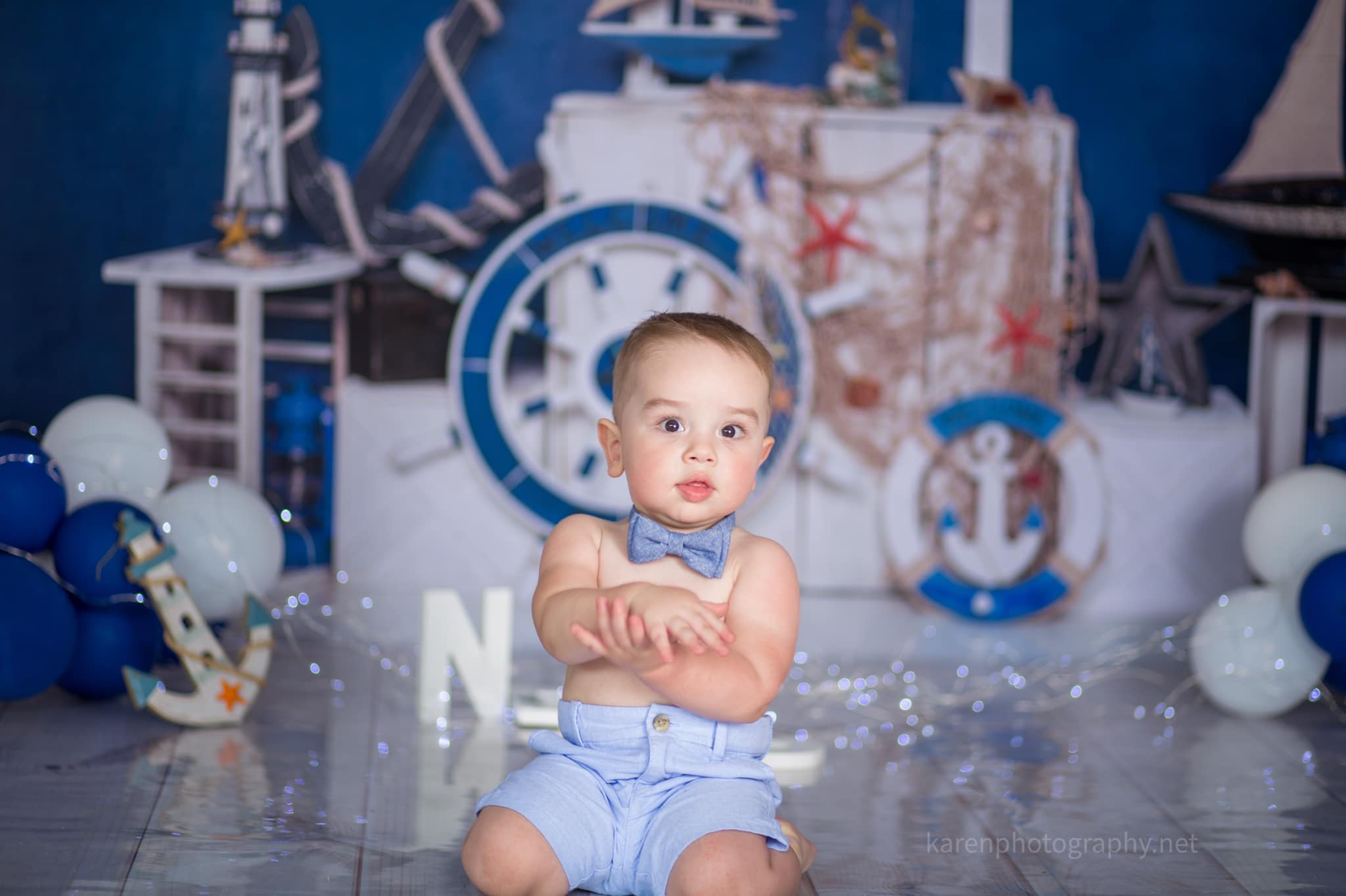Kate Summer Sailor Sailing Blue Backdrop Designed by Emetselch - Kate Backdrop