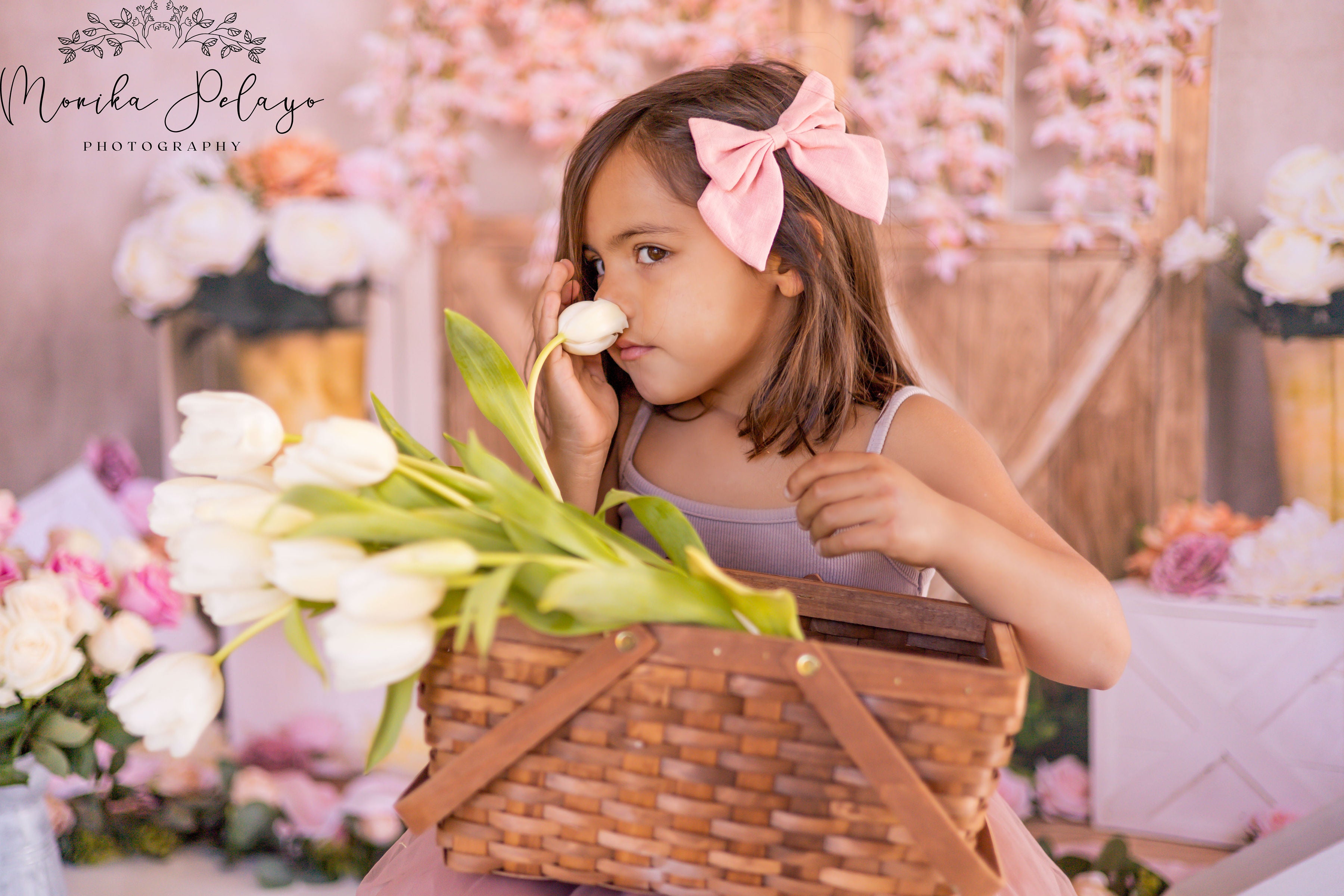 Kate Spring Flowers Door Backdrop Designed by Emetselch - Kate Backdrop