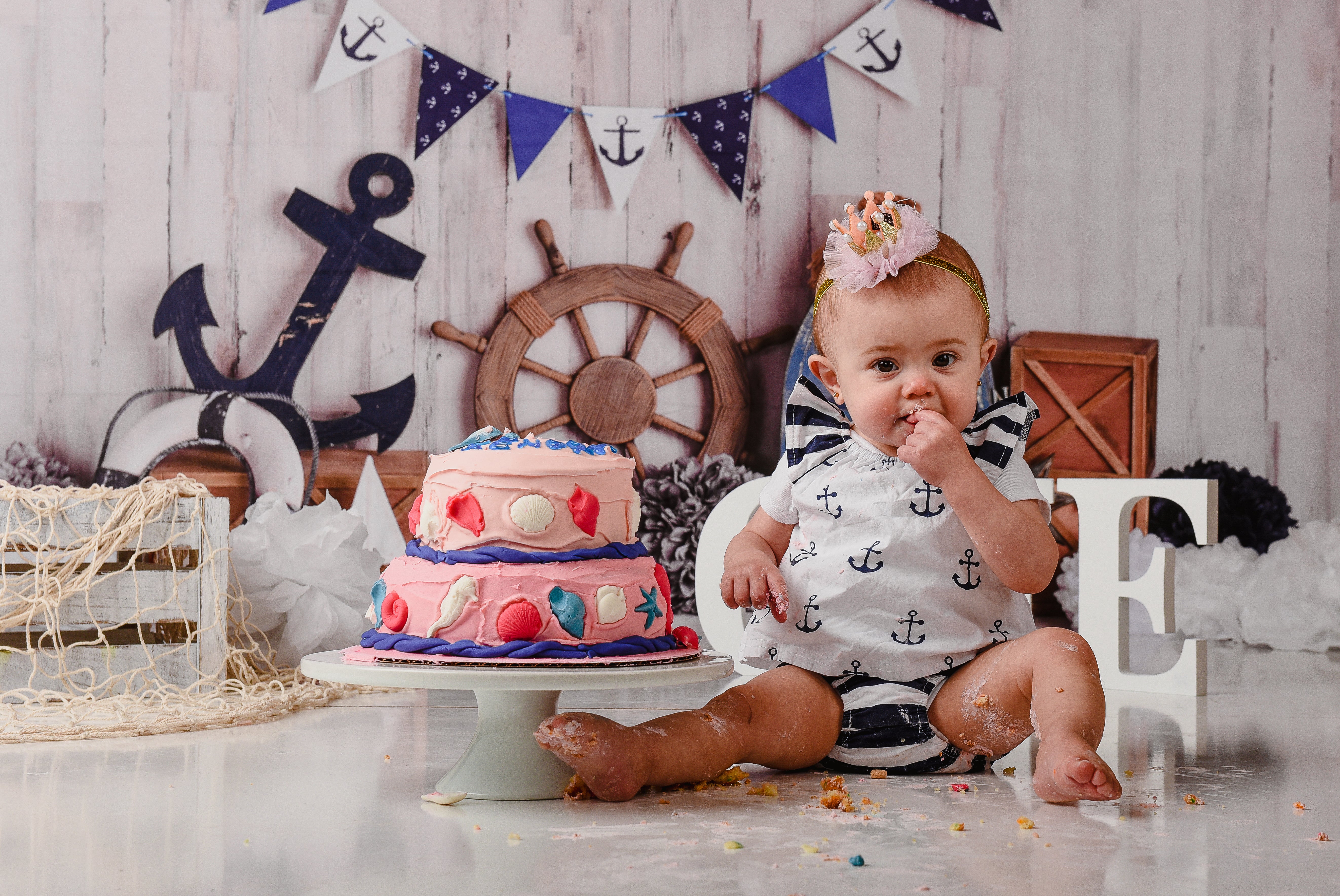 Kate Sailor Boy\Children Nautical Backdrop Designed By Mandy Ringe Photography - Kate Backdrop