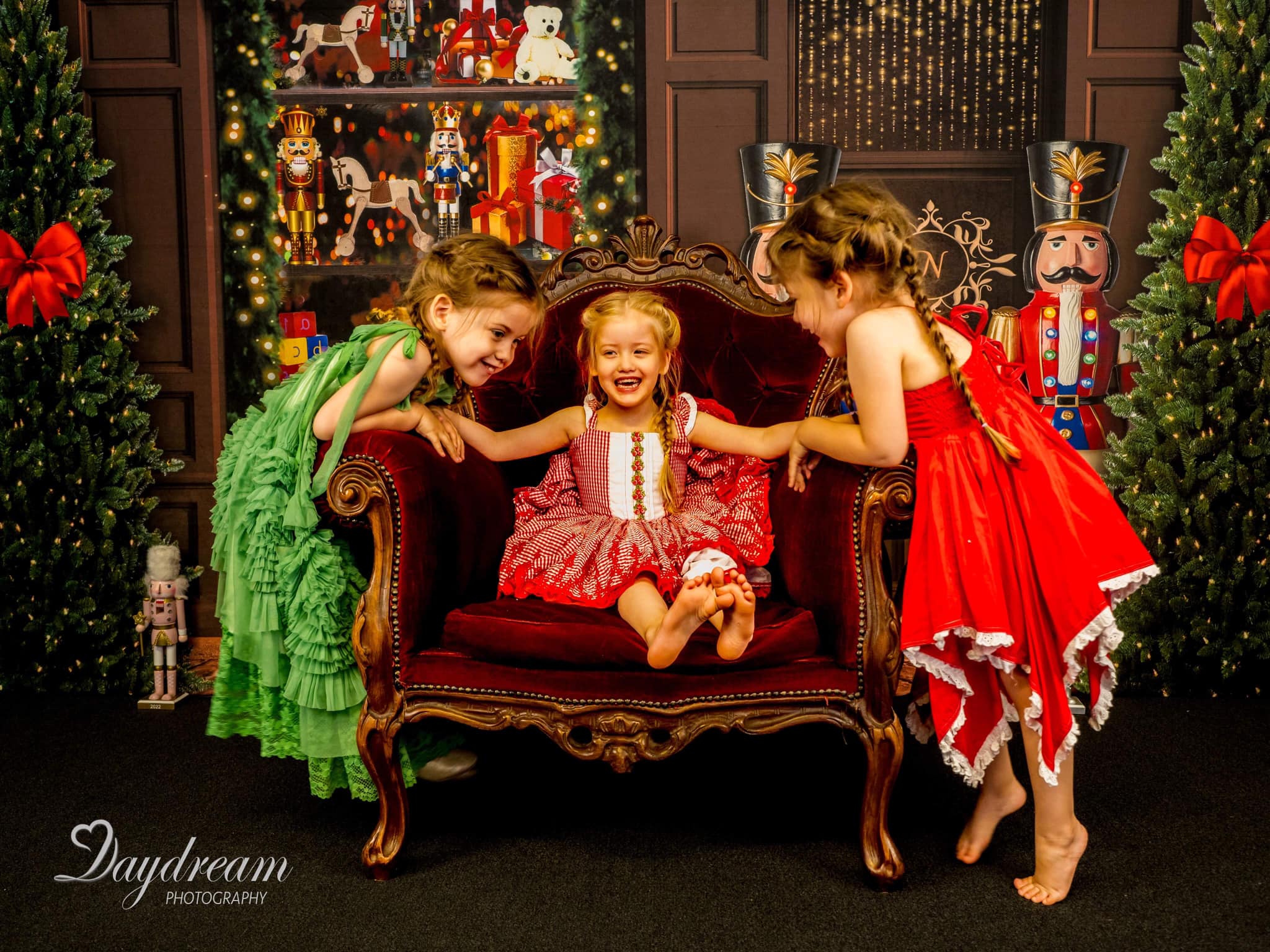 Kate Christmas Backdrop Nutcracker Store Tree Designed by Uta Mueller Photography