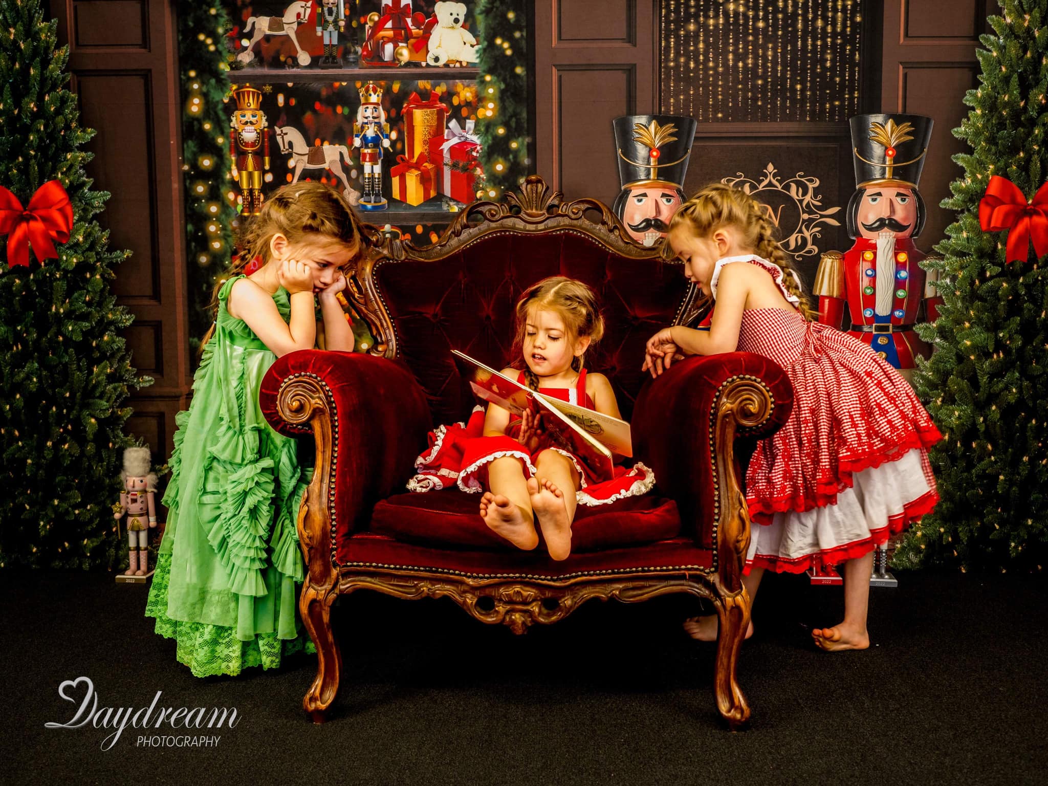 Kate Christmas Backdrop Nutcracker Store Tree Designed by Uta Mueller Photography