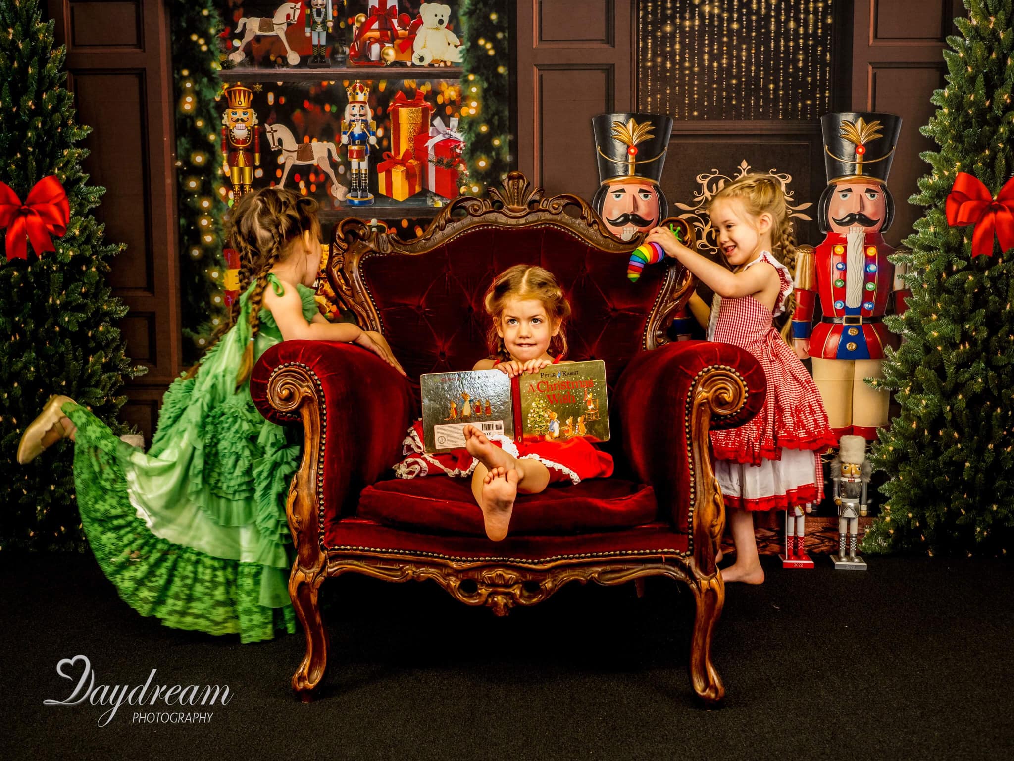 Kate Christmas Backdrop Nutcracker Store Tree Designed by Uta Mueller Photography