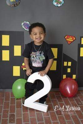 Kate Super hero City Children Backdrop for Photography Designed By Erin Larkins - Kate Backdrop