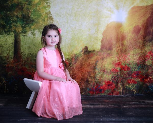 Kate Summer Painting Vintage Sunrise Backdrop for Photography Designed by Marina Smith - Kate Backdrop