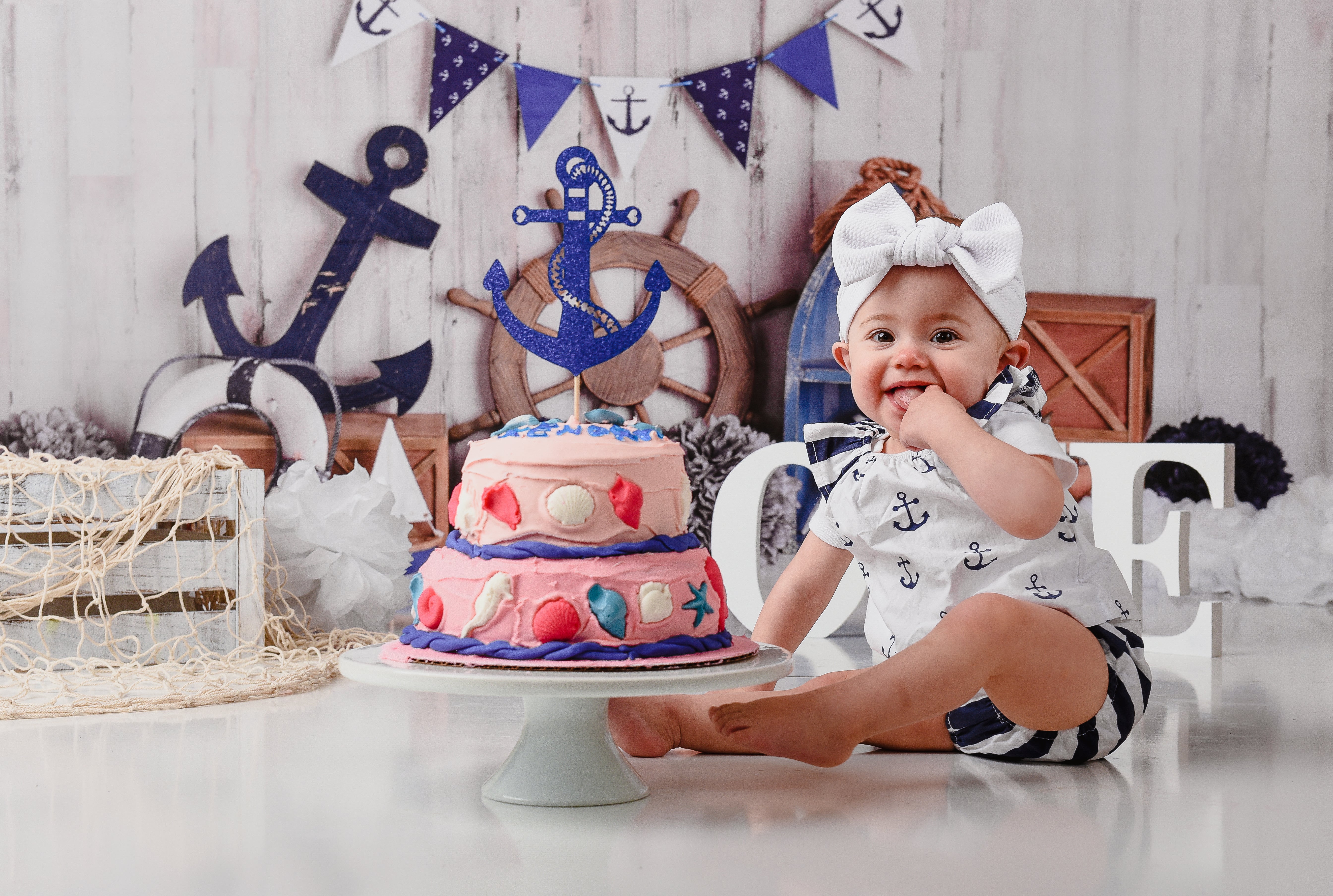 Kate Sailor Boy\Children Nautical Backdrop Designed By Mandy Ringe Photography - Kate Backdrop