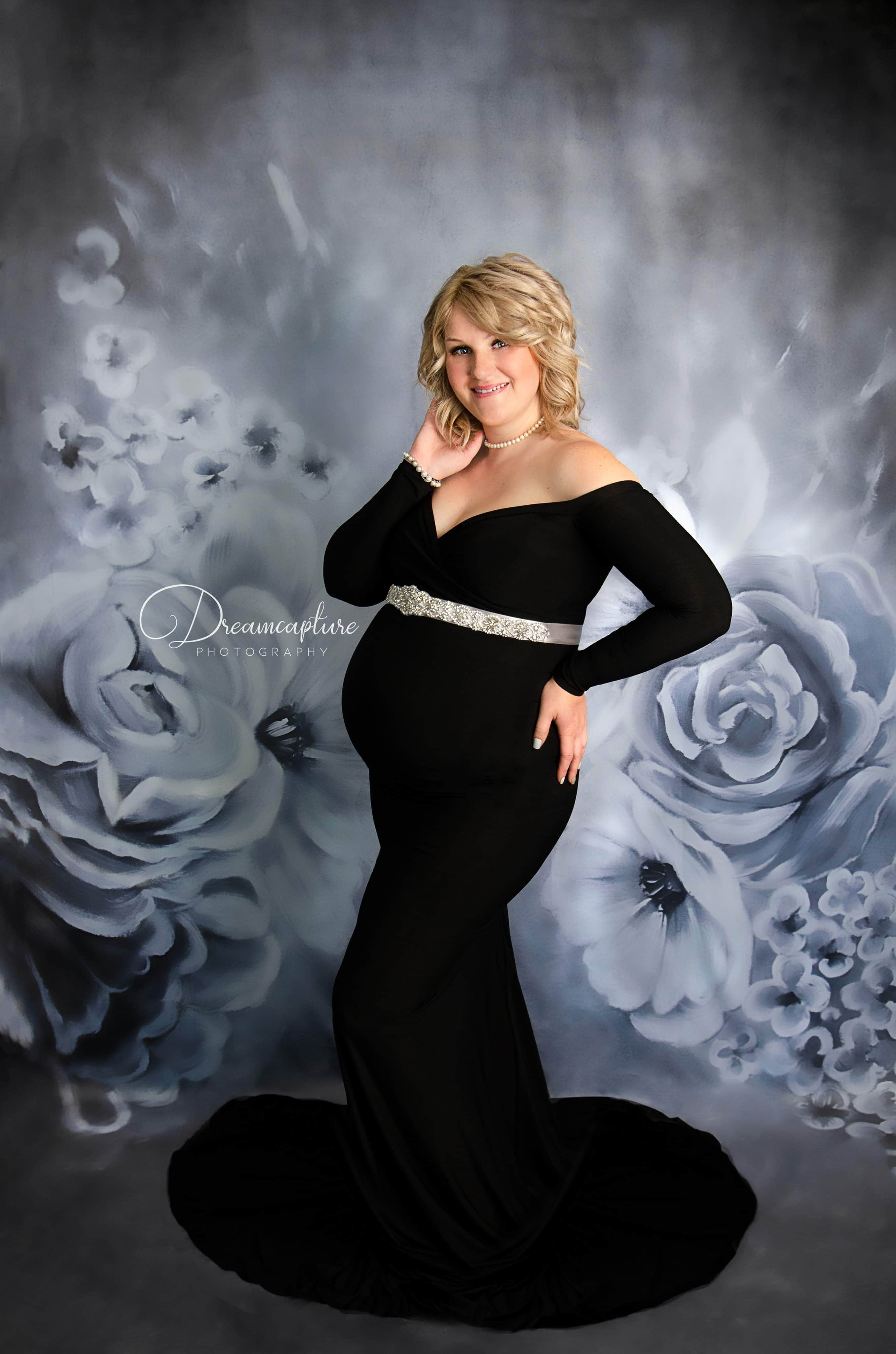 Kate Fine Art Florals Denim/Blue Backdrop Portrait Photography - Kate Backdrop