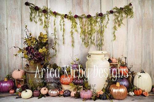 Katebackdrop鎷㈡綖Kate Perfectly Pumpkins Thanksgiving Backdrop Designed By Arica Kirby