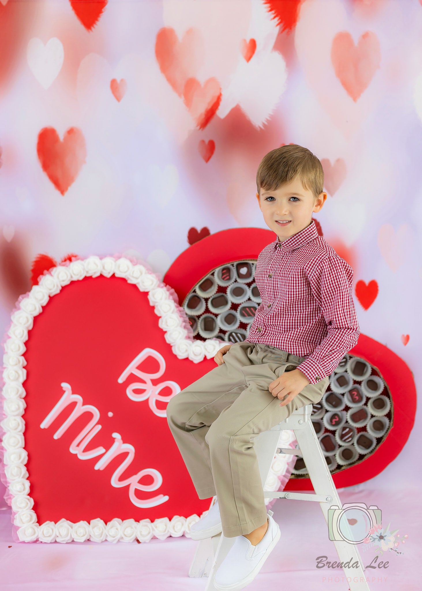 Fondo de San Valentín para Bodas en Rosa para Fotografía