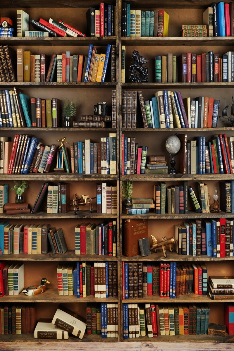 Kate Bookshelf Back to School/Graduation Children Backdrop Designed by Arica Kirby - Kate Backdrop