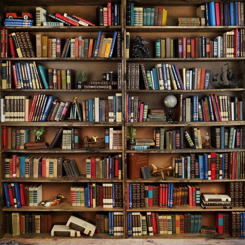 Kate Bookshelf Back to School/Graduation Children Backdrop Designed by Arica Kirby - Kate Backdrop