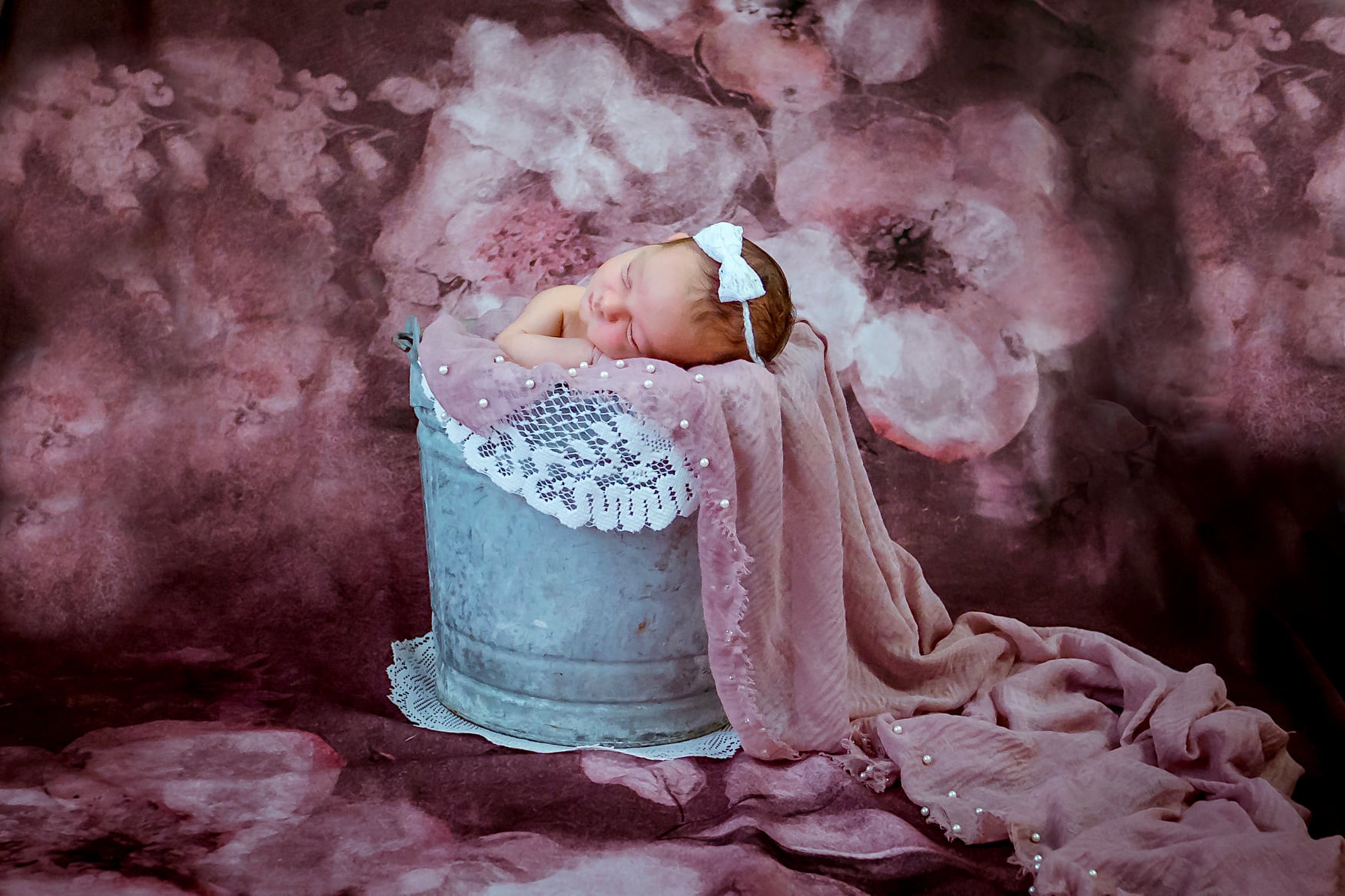 Kate Abstract Flower Backdrop Hand Painted Texture Designed by GQ - Kate Backdrop