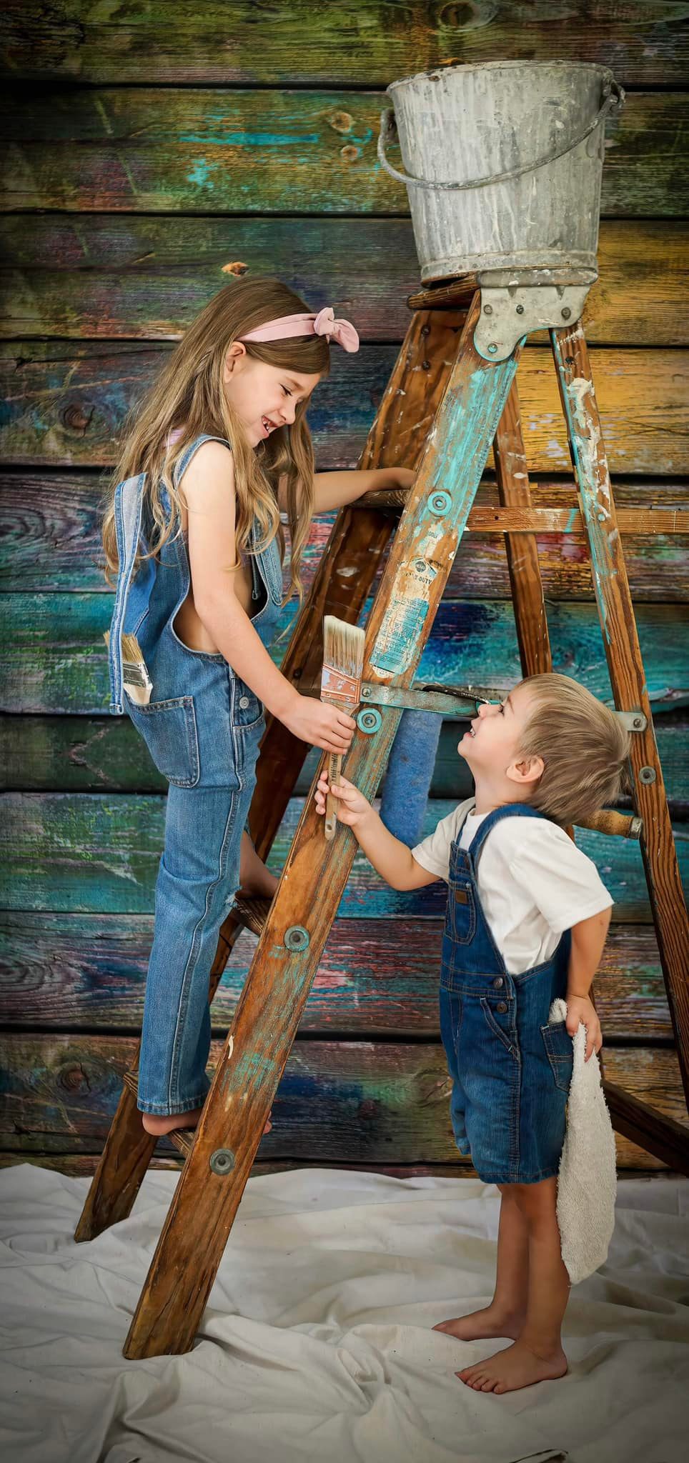 Kate Artistic Old Wood Plank Backdrop Designed by Chain Photography