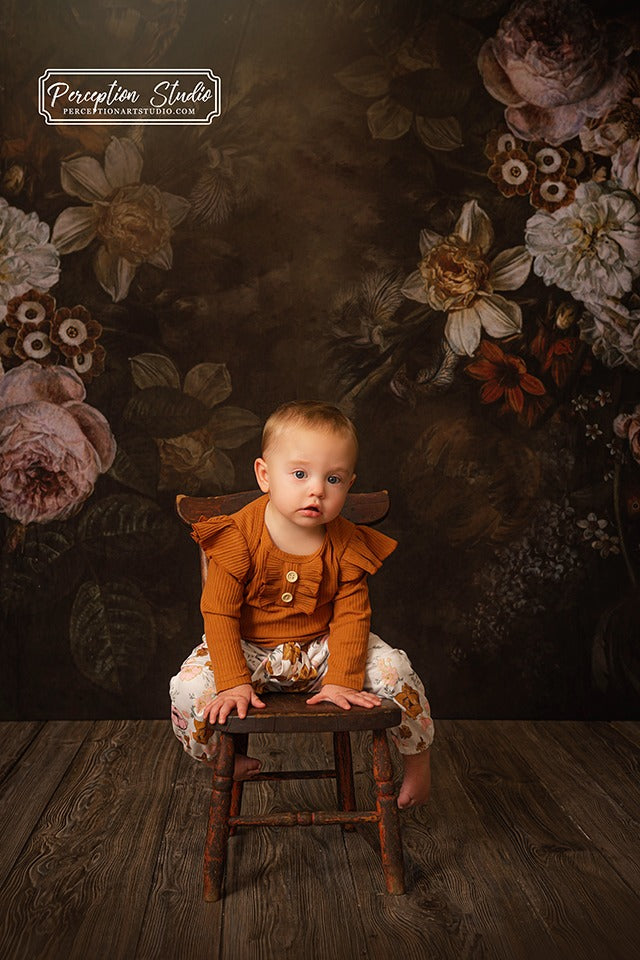 Vintage Bloemen Boudoir Achtergrond voor Fotografie