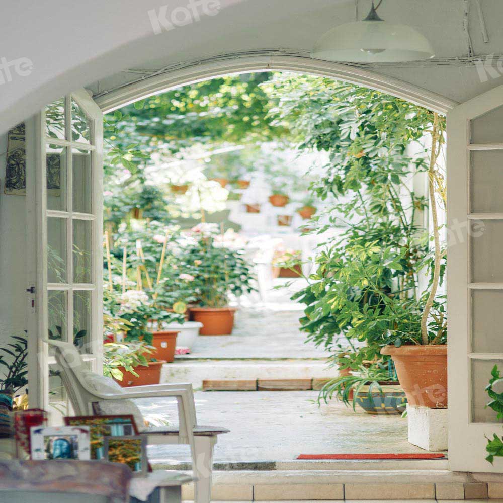 Kate Summer Backdrop Door Plants Designed by Chain Photography